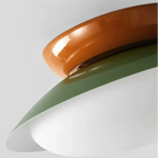 Mid-Century LED-Deckenleuchte mit Kuppelschirm