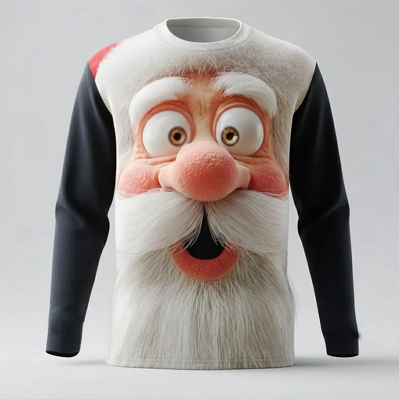 Lustiges Weihnachts-Langarmshirt für Herren