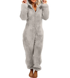 Kuscheliger Damen-Onesie aus Teddyfleece