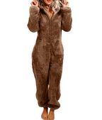 Kuscheliger Damen-Onesie aus Teddyfleece