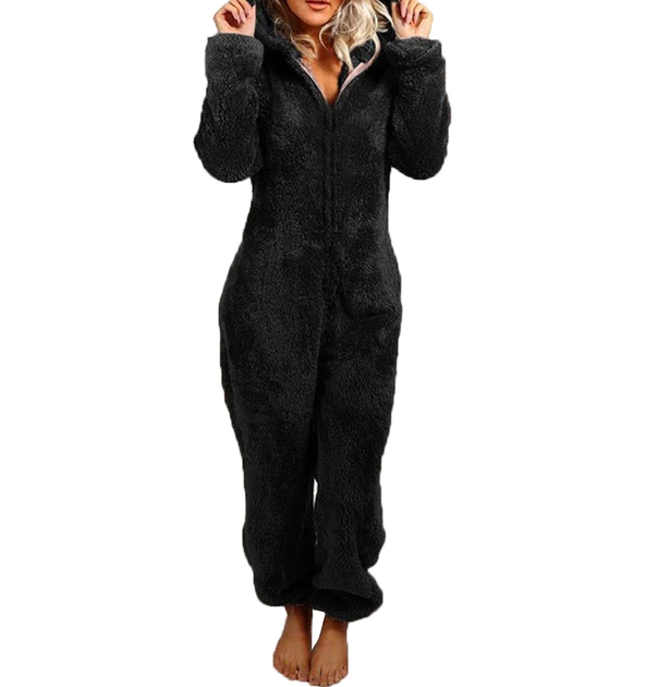 Kuscheliger Damen-Onesie aus Teddyfleece