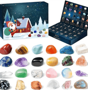 Edelstein-Adventskalender mit 24 Kristallen