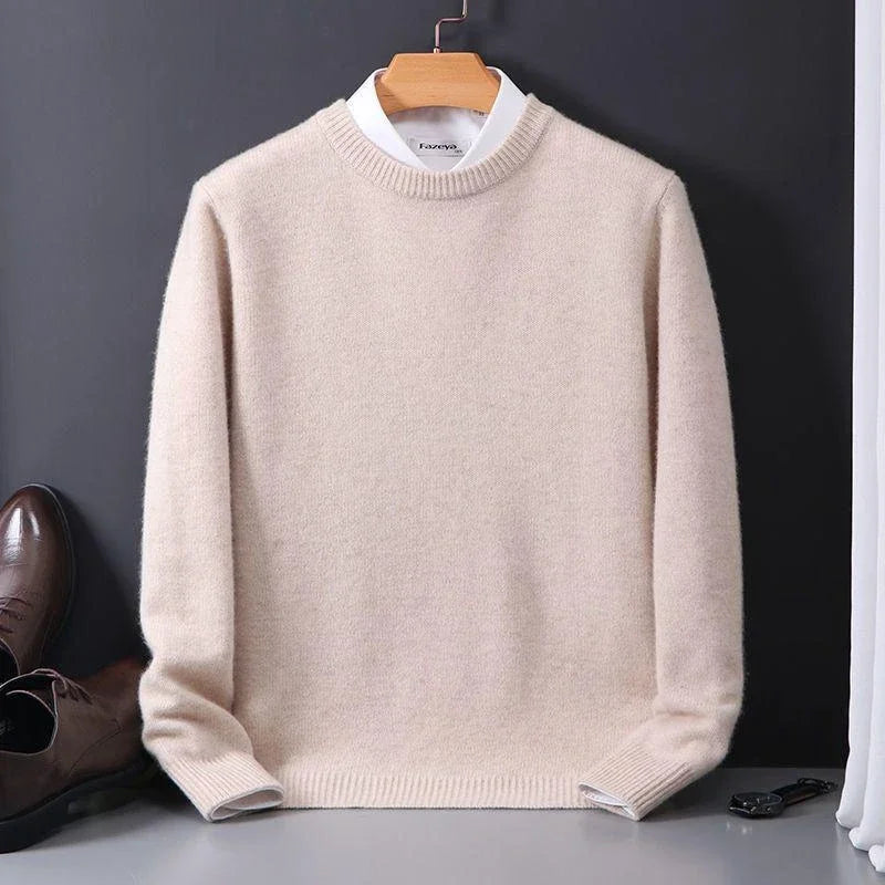 Weicher Herren-Strickpullover mit Rundhals