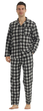 Herren-Flanell-Schlafanzug mit Karomuster