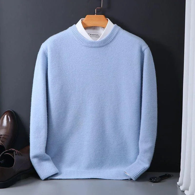 Weicher Herren-Strickpullover mit Rundhals