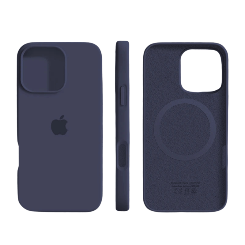 iPhone-Silikonhülle mit Magnetring und Soft-Touch-Oberfläche