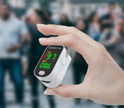 Digitales Pulsoximeter für die Fingerspitze mit Anzeige für Sauerstoffsättigung und Puls