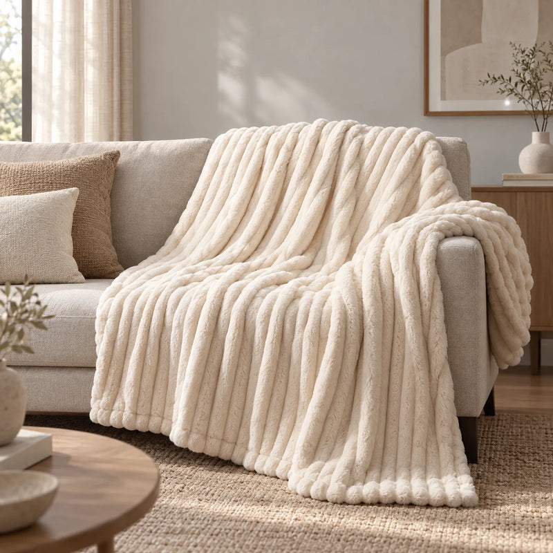 Snuglia  - Dicke Kuscheldecke Entspannen Auf Dem Sofa