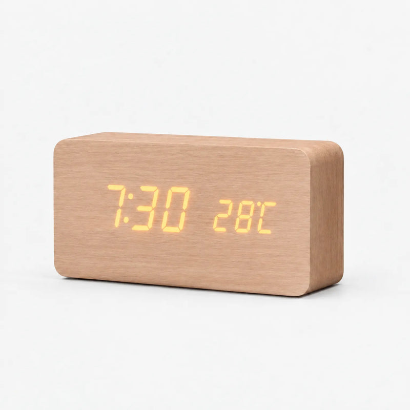 Timewood  - Digitaler Wecker Zeit Ablesen