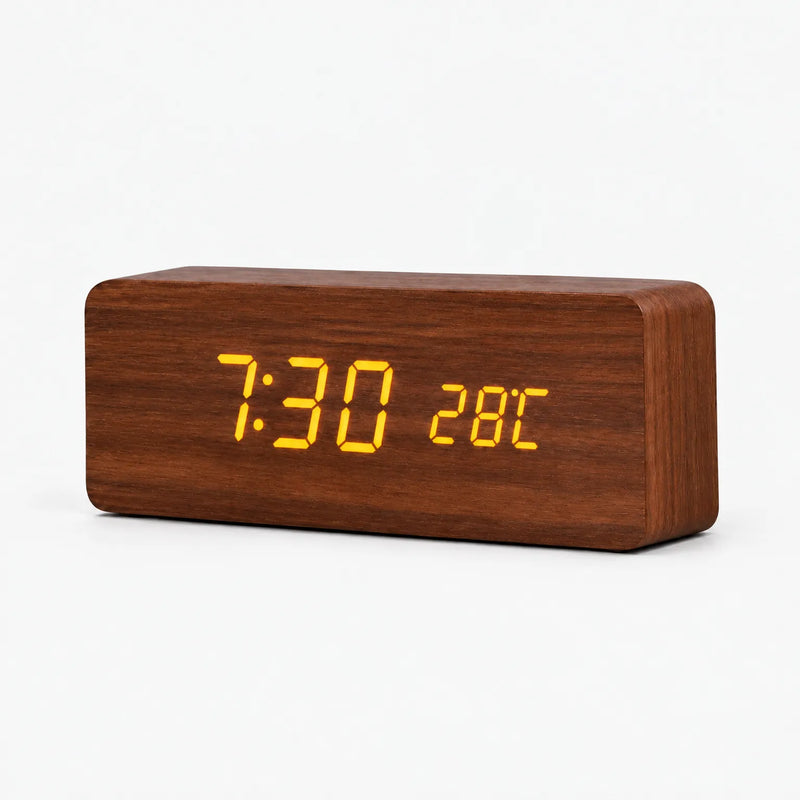 Timewood  - Digitaler Wecker Zeit Ablesen