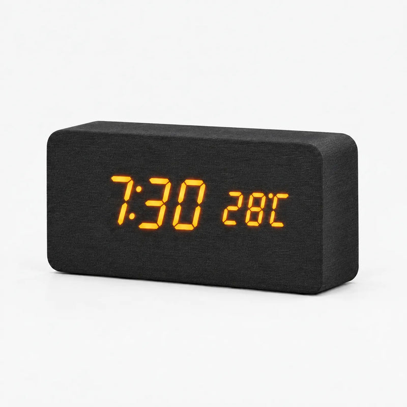 Timewood  - Digitaler Wecker Zeit Ablesen