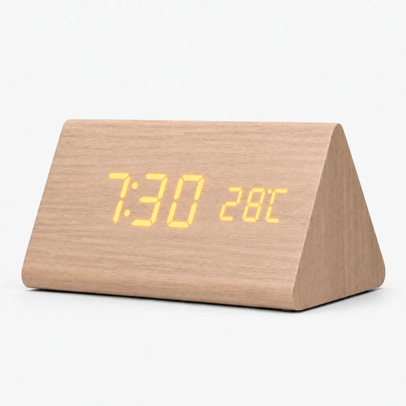 Timewood  - Digitaler Wecker Zeit Ablesen