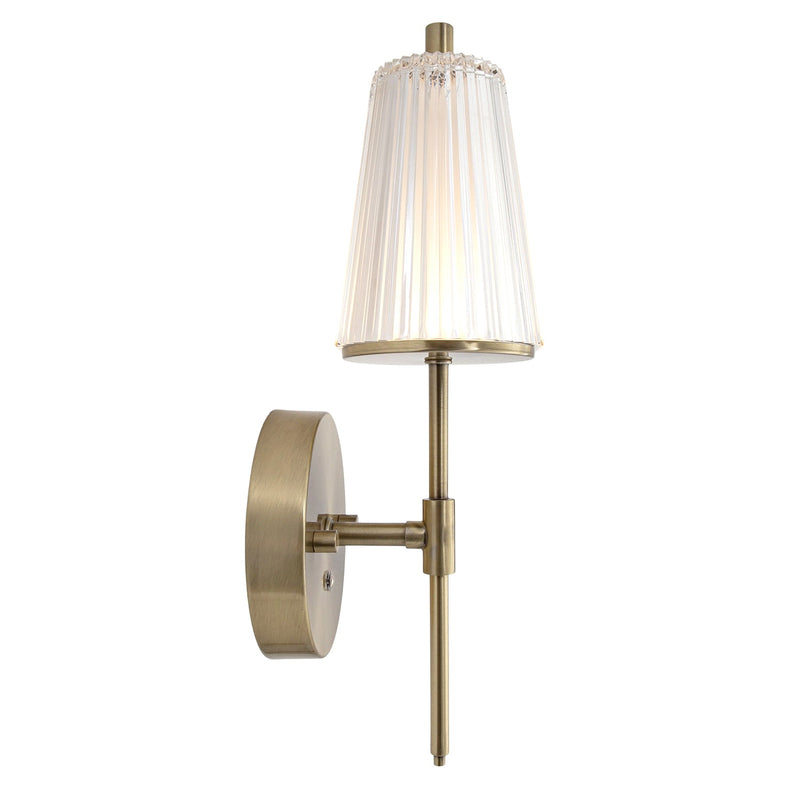 Kabellose Wandleuchte in Messing-Optik