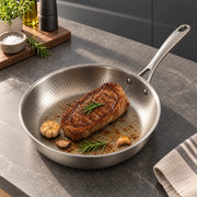 Variox  - Robuste Edelstahlpfanne Fleisch Scharf Anbraten
