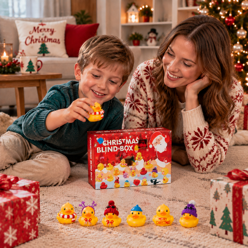 Adventskalender mit 24 Badeenten