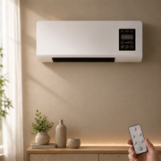 Heizen und Lüften mit einem Gerät an der Wand