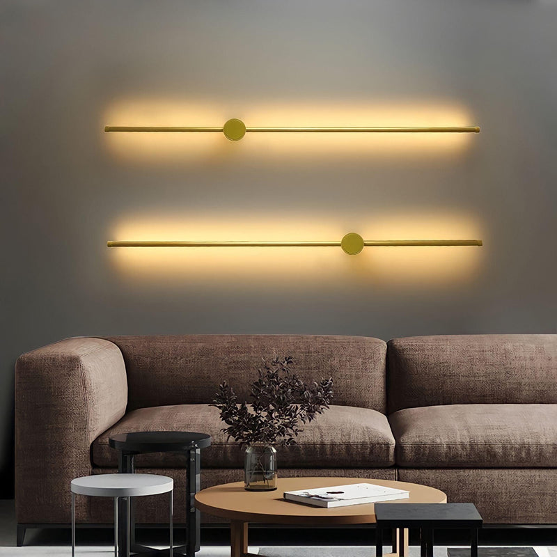 Lineare LED-Wandleuchte, um 360° drehbar