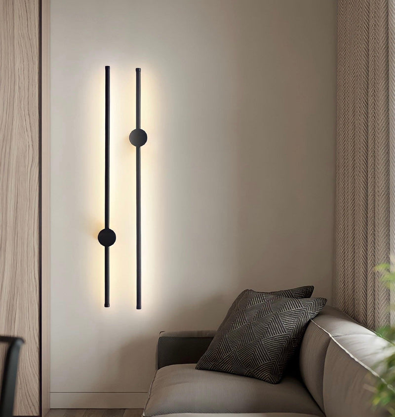 Lineare LED-Wandleuchte, um 360° drehbar