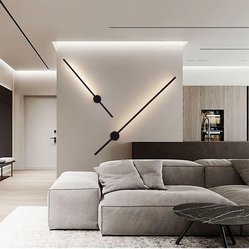 Lineare LED-Wandleuchte, um 360° drehbar