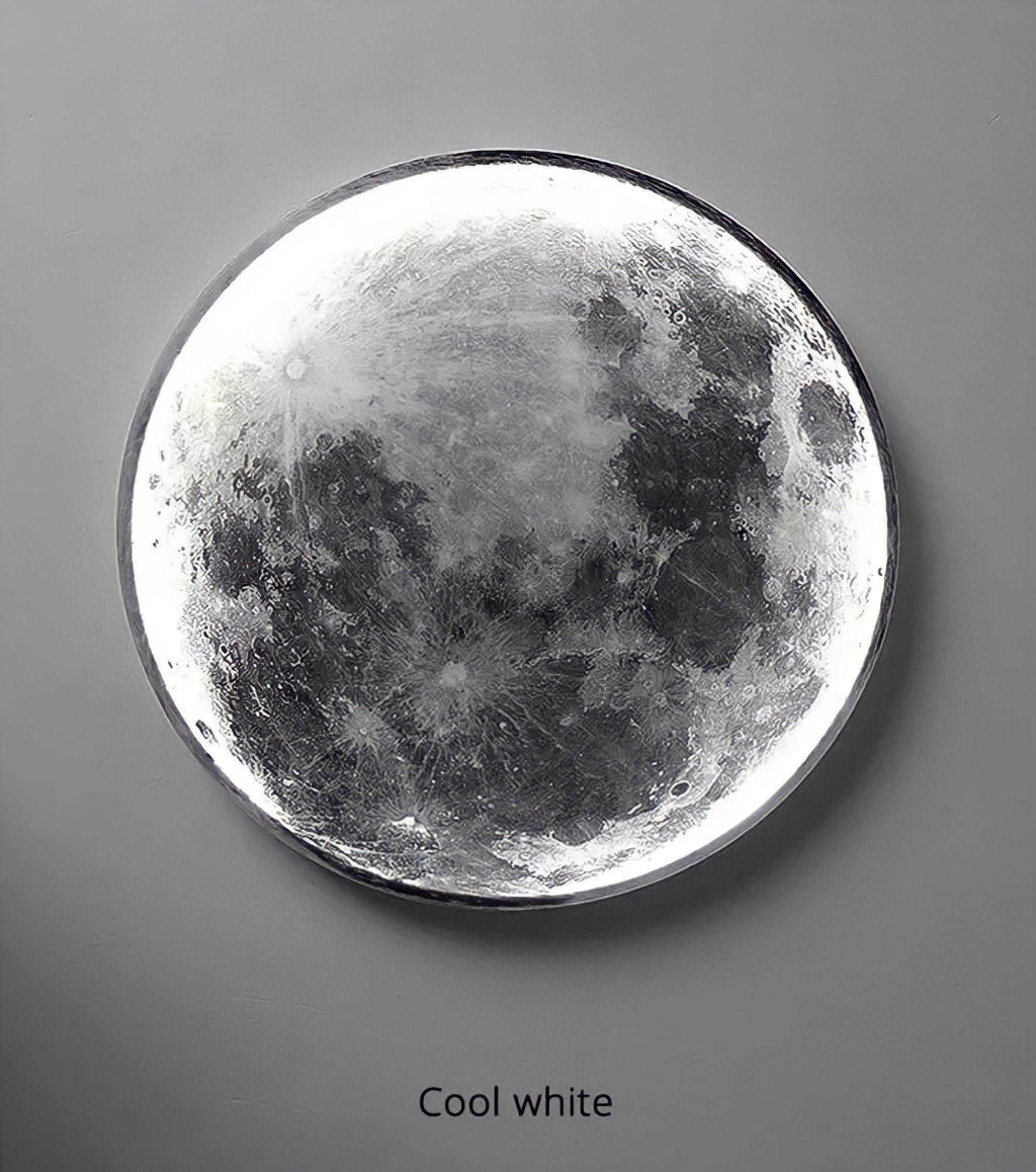 LED-Wandleuchte mit Mond-Motiv