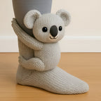 Kuschelsocken mit 3D-Tier