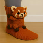 Kuschelsocken mit 3D-Tier