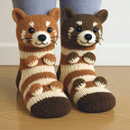 Kuschelsocken mit 3D-Tier