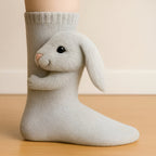Kuschelsocken mit 3D-Tier