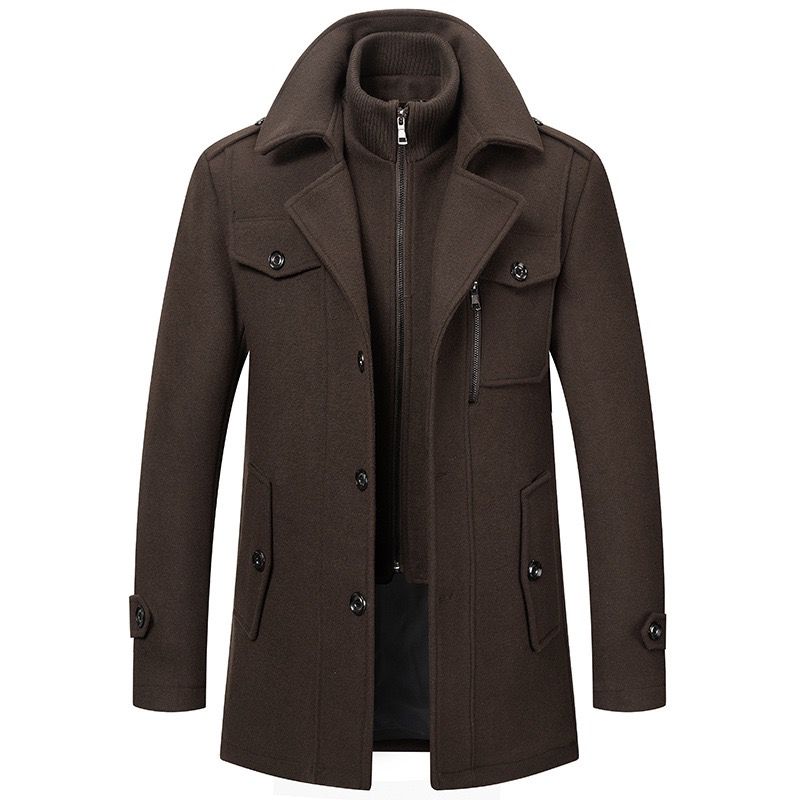 Eleganter Herren-Wintermantel im 2-in-1-Look