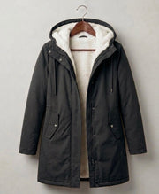 Warmer Damen-Winterparka mit Teddyfutter