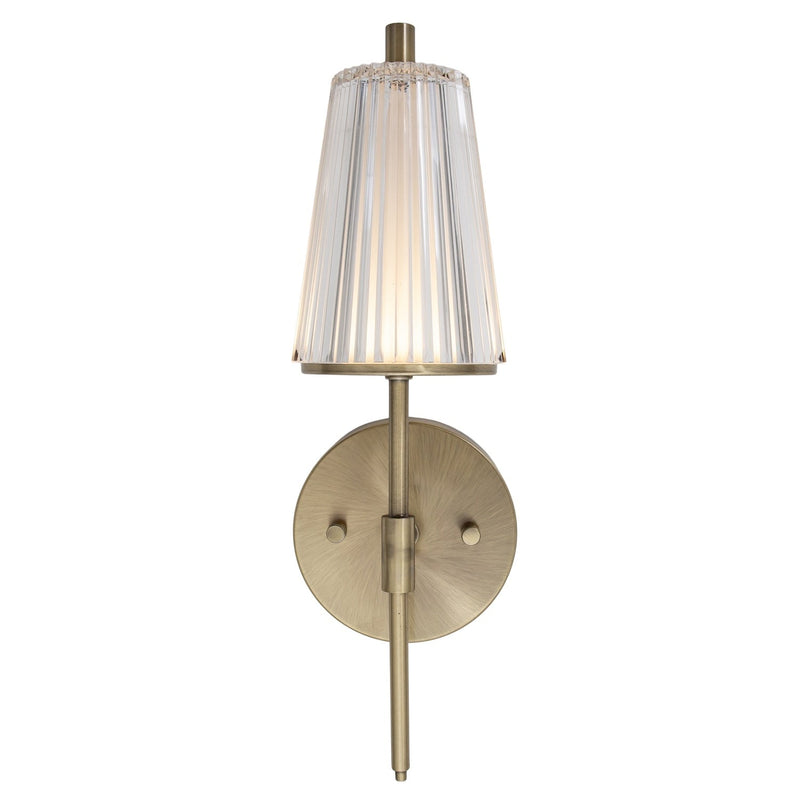Kabellose Wandleuchte in Messing-Optik