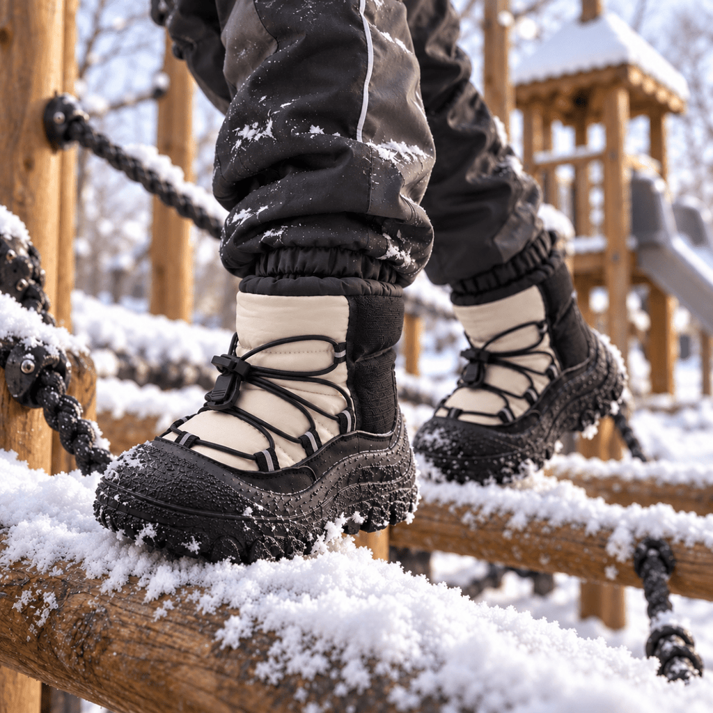 Wasserabweisende Kinder-Barfuß-Winterstiefel
