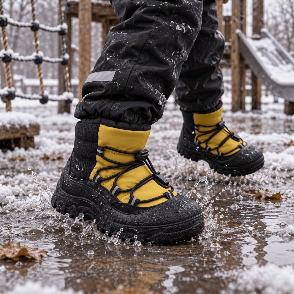 Wasserabweisende Kinder-Barfuß-Winterstiefel