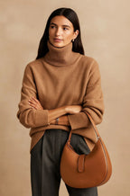 Lässiger Damen-Rollkragenpullover