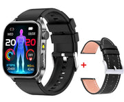 Intelligente Armbanduhr mit Digitaldisplay und zusätzlichem schwarzem Armband