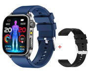 Intelligente Armbanduhr mit Digitaldisplay und zusätzlichem schwarzem Armband