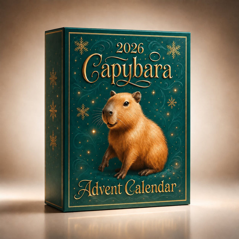 Capybara-Adventskalender mit 24 Ornamenten