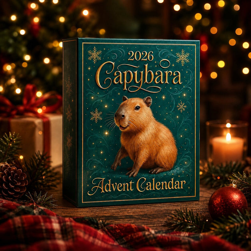 Capybara-Adventskalender mit 24 Ornamenten