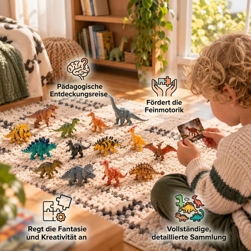 Dinosaurier-Adventskalender mit 24 Figuren
