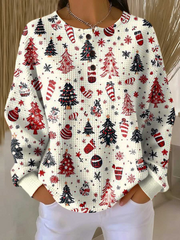 Warmer Damen-Pullover aus Waffelstrick