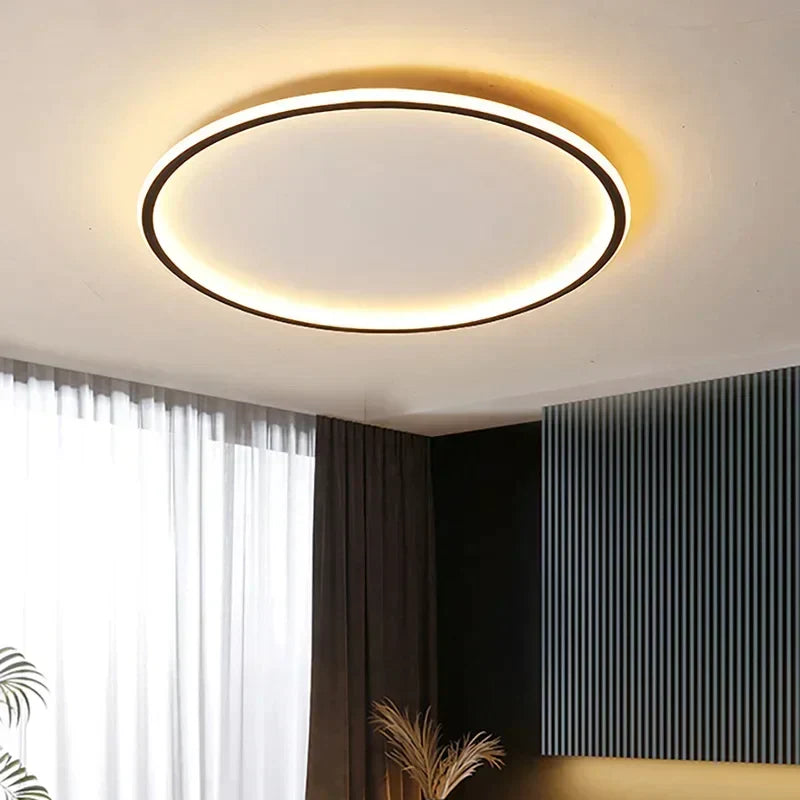 Flache LED-Ringleuchte für die Decke