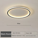 Flache LED-Ringleuchte für die Decke