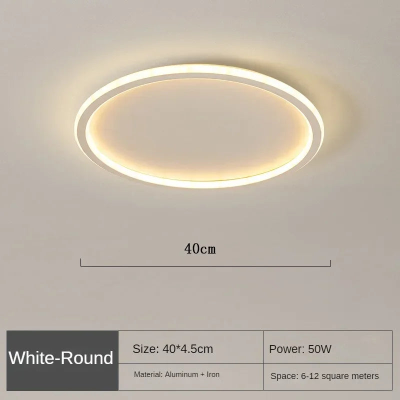 Flache LED-Ringleuchte für die Decke