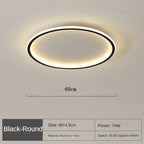 Flache LED-Ringleuchte für die Decke