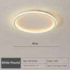 Flache LED-Ringleuchte für die Decke