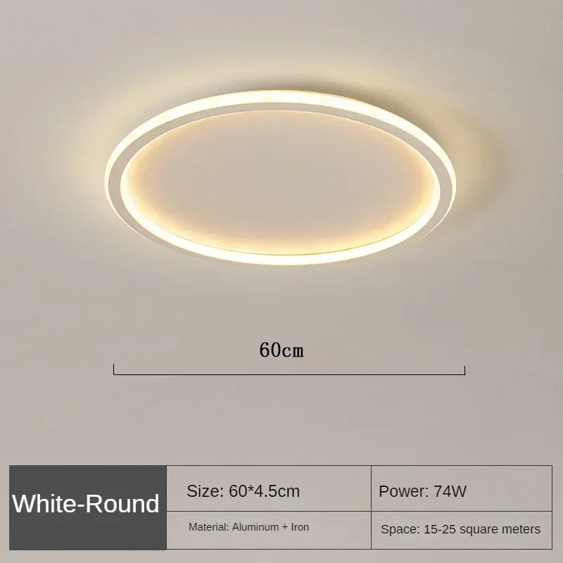 Flache LED-Ringleuchte für die Decke
