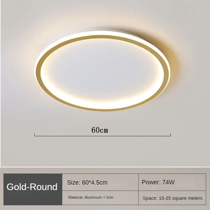 Flache LED-Ringleuchte für die Decke