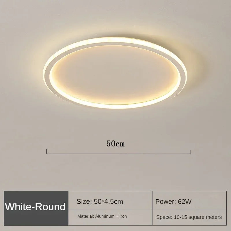 Flache LED-Ringleuchte für die Decke