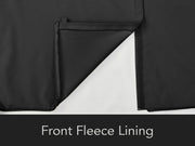 Schwarze vollständige Outdoor-TV-Abdeckung mit Frontklappe und Fernbedienungsfach