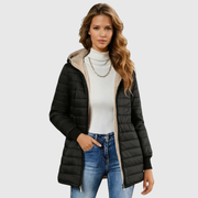 Leichter Damen-Steppmantel mit Teddyfutter